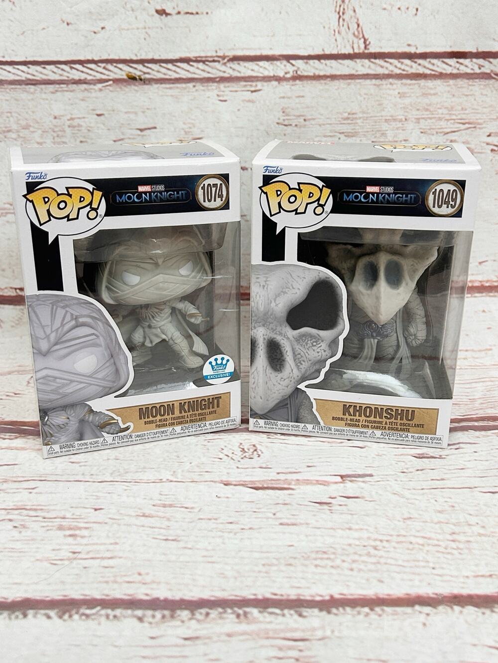 FUNKO POP Moon Knight 1047 Khonshu 1049 Marvel Studios Vinyl Figure Lot Bundle